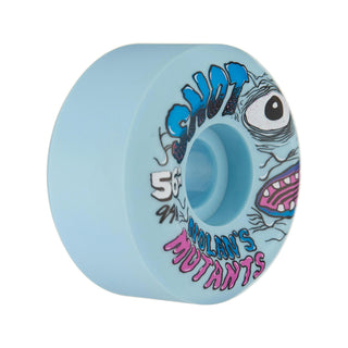 Snot Wheel Co. Skateboard Wheels 56mm Nolans Mutations Conical 99A Ice Blue