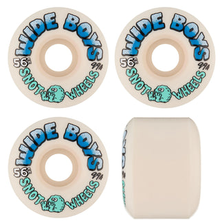 Snot Wheel Co. Skateboard Wheels 56mm Wide Boys 99A White