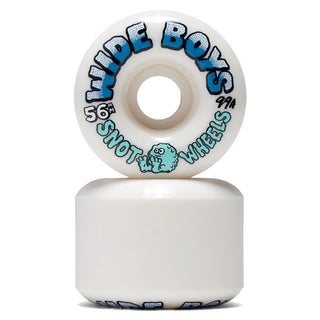 Snot Wheel Co. Skateboard Wheels 56mm Wide Boys 99A White