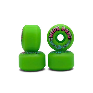 Snot Skateboard Wheels 58mm Wide Boys 99A Neon Green
