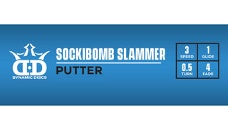 Dynamic Disc Golf Classic Supreme Oribit Sockibomb Slammer Putter 3/1/0.5/4 Yellow/Teal 173 g
