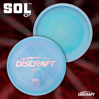 Discraft Disc Golf ESP Sol Midrange Disc 4/5/-3/0 Pale Yellow/Silver Weave 170-172g
