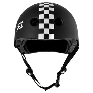 S-One Skateboard Helmet Certified Lifer Black/White Checker Size XL
