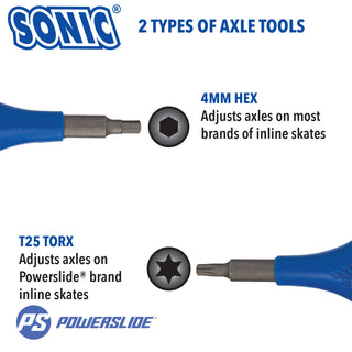 Sonic Pro Inline Hockey Skate Tool - All-In-One - 9 Functions - Blue