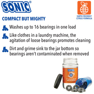 Sonic Turbo Wash Bearing Cleaning Kit - Includes Citrus Cleaner