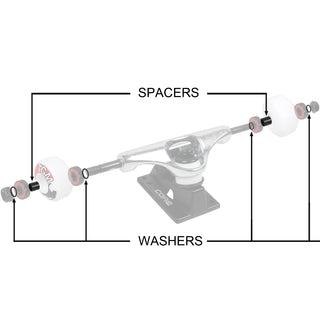 Dimebag Hardware Axle Washers & Bearings Spacers Pack
