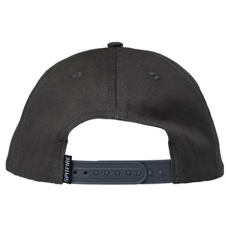Spitfire Wheels Hat Live to Burn Patch Snapback Charcoal