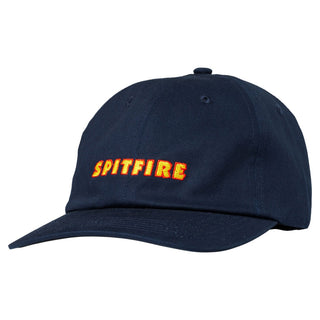 Spitfire Wheels Hat Live to Burn Script Snapback Navy