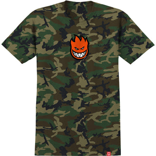 Spitfire Wheels Shirt Bighead Mid Fill Forest Camo/Orange Size S