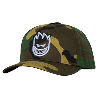 Spitfire Wheels Hat Bighead Woodland Camo/White Snapback