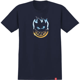 Spitfire Wheels Shirt Chrome Bighead Two Tone Navy