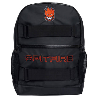 Spitfire Wheels Skateboard Backpack Classic 87 Black with Board Holding Straps