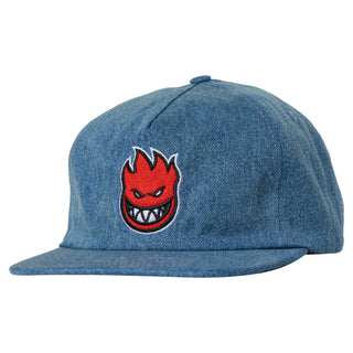 Spitfire Wheels Hat Bighead Fill Snapback Washed Denim/Red