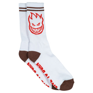 Spitfire Wheels Socks Bighead White/Burgundy/Red