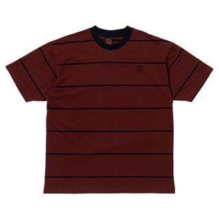Spitfire Wheels Shirt Bighead Embroidered Stripe Burgundy/Black