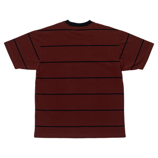 Spitfire Wheels Shirt Bighead Embroidered Stripe Burgundy/Black
