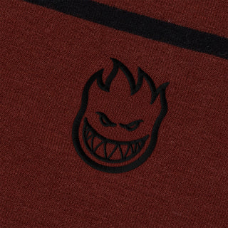 Spitfire Wheels Shirt Bighead Embroidered Stripe Burgundy/Black