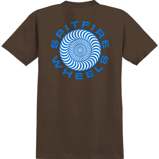 Spitfire Wheels Shirt Classic 87 Swirl Fill Dark Chocolate/Blue