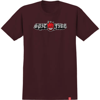 Spitfire Wheels Shirt Old E Drop Bighead Burgundy/Red