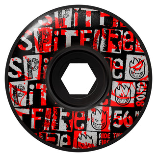 Spitfire Skateboard Wheels 56mm 80HD Ransom Radial Full Black