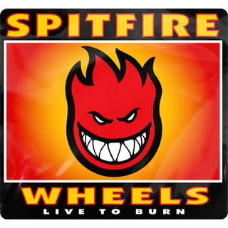 Spitfire Wheels Skateboard Sticker Bighead Box Red 4.75" x 4.5"