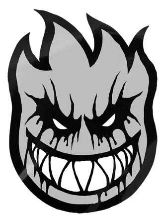 Spitfire Wheels Sticker Deathmask Silver