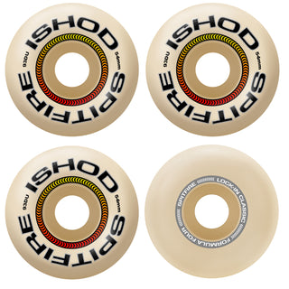 Spitfire Skateboard Wheels 54mm F4 93A Ishod Lock-In Classic Natural