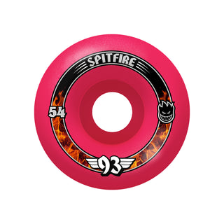 Spitfire Skateboard Wheels 54mm F4 93A Radial Pink