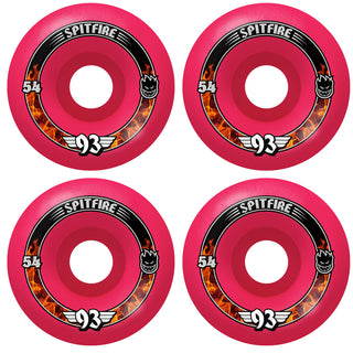 Spitfire Skateboard Wheels 54mm F4 93A Radial Pink