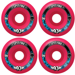 Spitfire Skateboard Wheels 56mm F4 93A Radial Pink