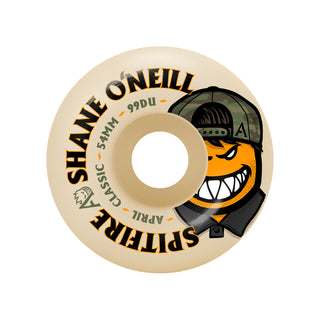 Spitfire Skateboard Wheels 54mm F4 99A April Shane ONeill Classic Natural