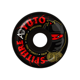 Spitfire Skateboard Wheels 53mm F4 99A April Yuto Horigome Conical Full Black