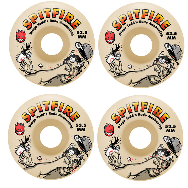 Spitfire Skateboard Wheels 53.5mm F4 99A Diego Todd Rude Awakening