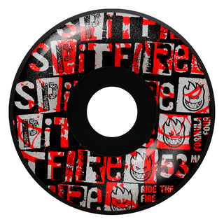 Spitfire Skateboard Wheels 53mm F4 99A Ransom Radial Black