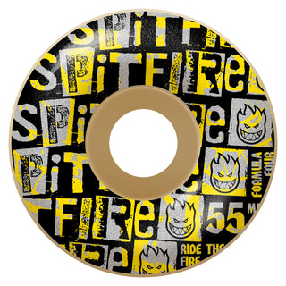 Spitfire Skateboard Wheels 55mm F4 99A Ransom Radial Natural
