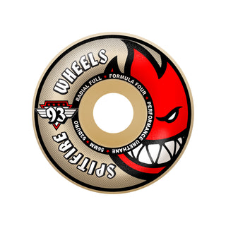 Spitfire Skateboard Wheels 56mm F4 93A Radial Full Natural