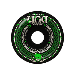 Spitfire Skateboard Wheels 54mm F4 97A Una Farrar Trinity Conical Full Black