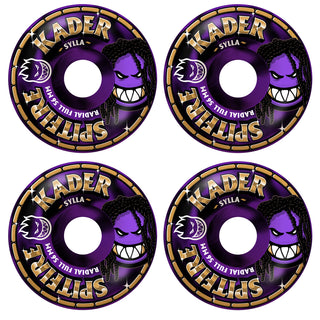 Spitfire Skateboard Wheels 56mm F4 99A Kader Sylly Rolly Radial Full Black/Purple Swirl