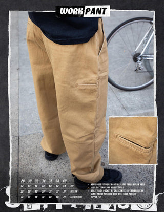 Spitfire Wheels Pants Work Pant Khaki