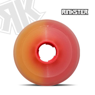 Rink Rat Roller Hockey Wheels Rinkster Splitster Rats (Special Edition) 80mm XXX Grip Yellow/Orange 8-Pack