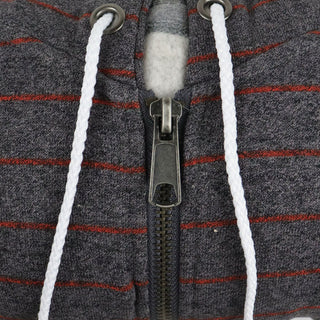 CCS Skateboard Hoodie Vapor Stripe Stash Pocket Zip Charcoal