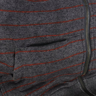 CCS Skateboard Hoodie Vapor Stripe Stash Pocket Zip Charcoal