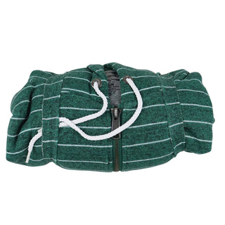 CCS Skateboard Hoodie Vapor Stripe Stash Pocket Zip Emerald