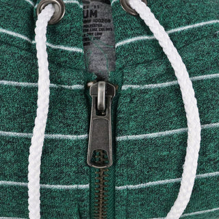 CCS Skateboard Hoodie Vapor Stripe Stash Pocket Zip Emerald