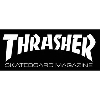 Thrasher Sticker Mag Logo Large Black 3.5" x 9.25"