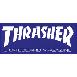 Thrasher Sticker Mag Logo Medium Blue 2.5" x 6"