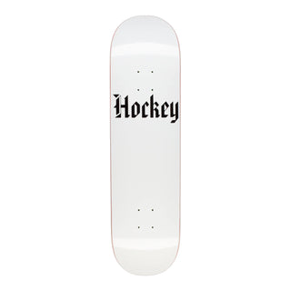Hockey Skateboard Deck Stone White 9.0" x 33.254"