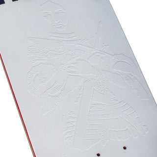 Hockey Skateboard Deck Stone White 8.75" x 32.612"