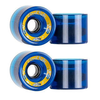 Cloud Ride Longboard Wheels Street Cruisers 66mm 78A Clear Midnight Blue