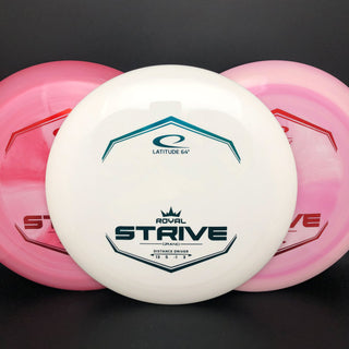 Latitude 64 Disc Golf Royal Grand Strive Distance Driver 13/5/-1/3 White/Blue 173 grams